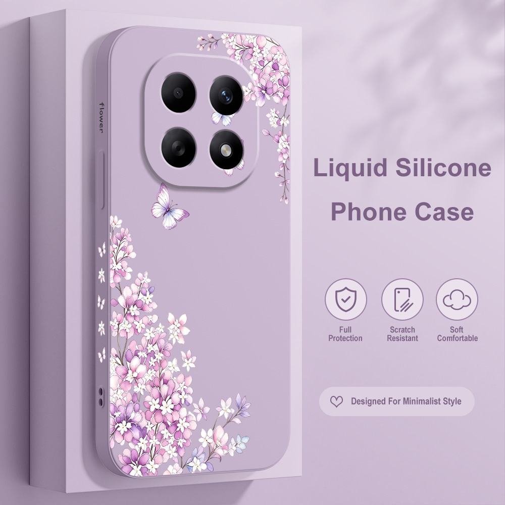 Violette Blumen-Handyhülle für – Xiaomi Redmi Note 14 Bewertung und Preis